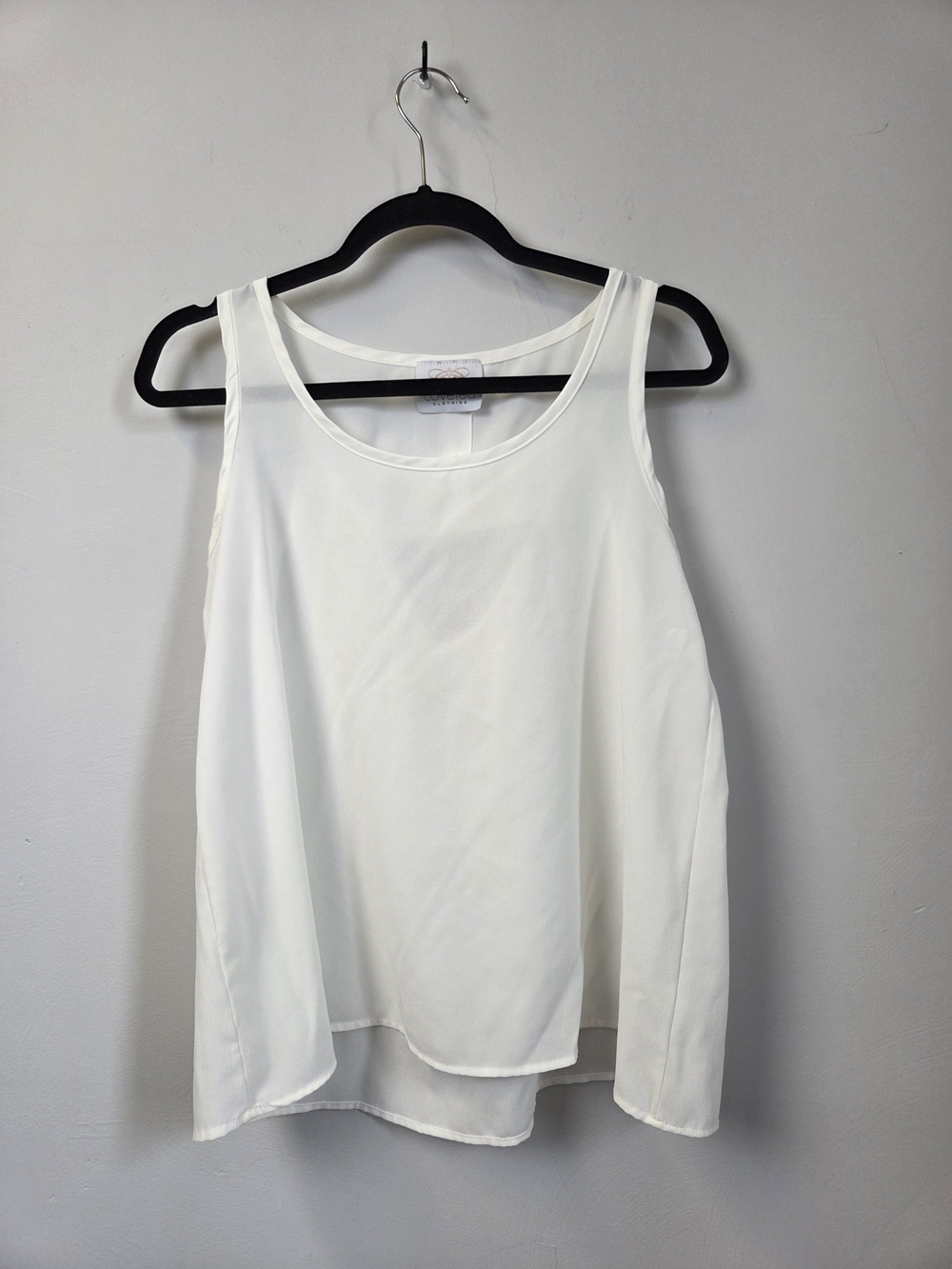 Coveted Clothing Ivory Layered Scoop Neck Cami